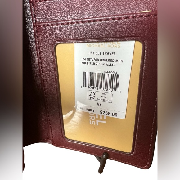 Michael Kors Leather Jet Set Wallet New With Tags - Picture 5 of 5
